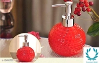 Ceramic Texture Designed Liquid Soap - Red, 1